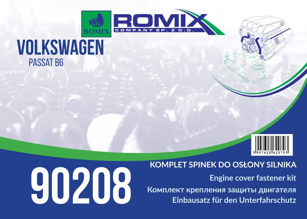 ROMIX variklio dangčio fiksatorius 90208