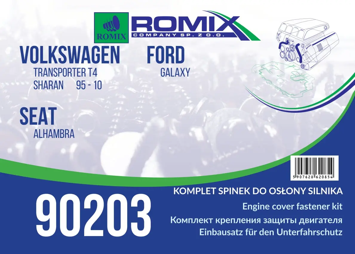 ROMIX variklio dangčio fiksatorius 90203
