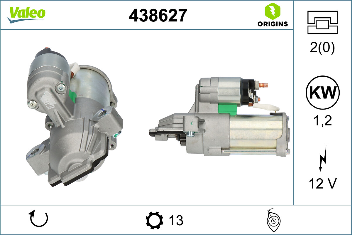 VALEO Startmotor 438627