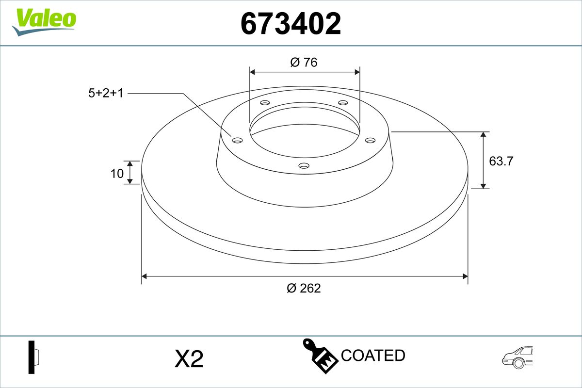 VALEO Piduriketas 673402