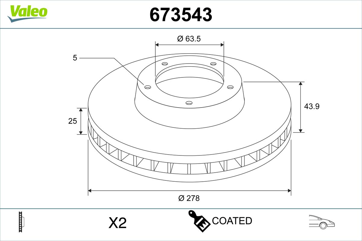 VALEO Piduriketas 673543