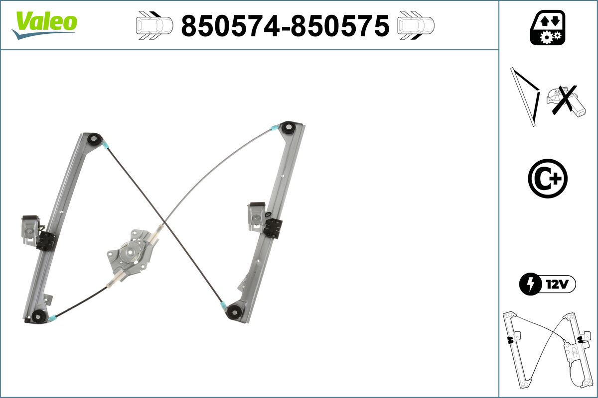 VALEO lango pakėliklis 850574