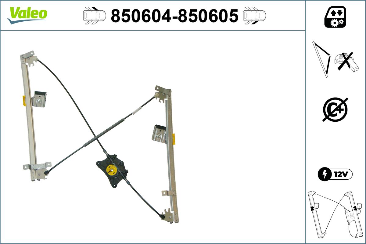 VALEO lango pakėliklis 850604