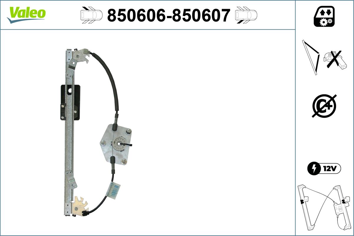 VALEO lango pakėliklis 850606
