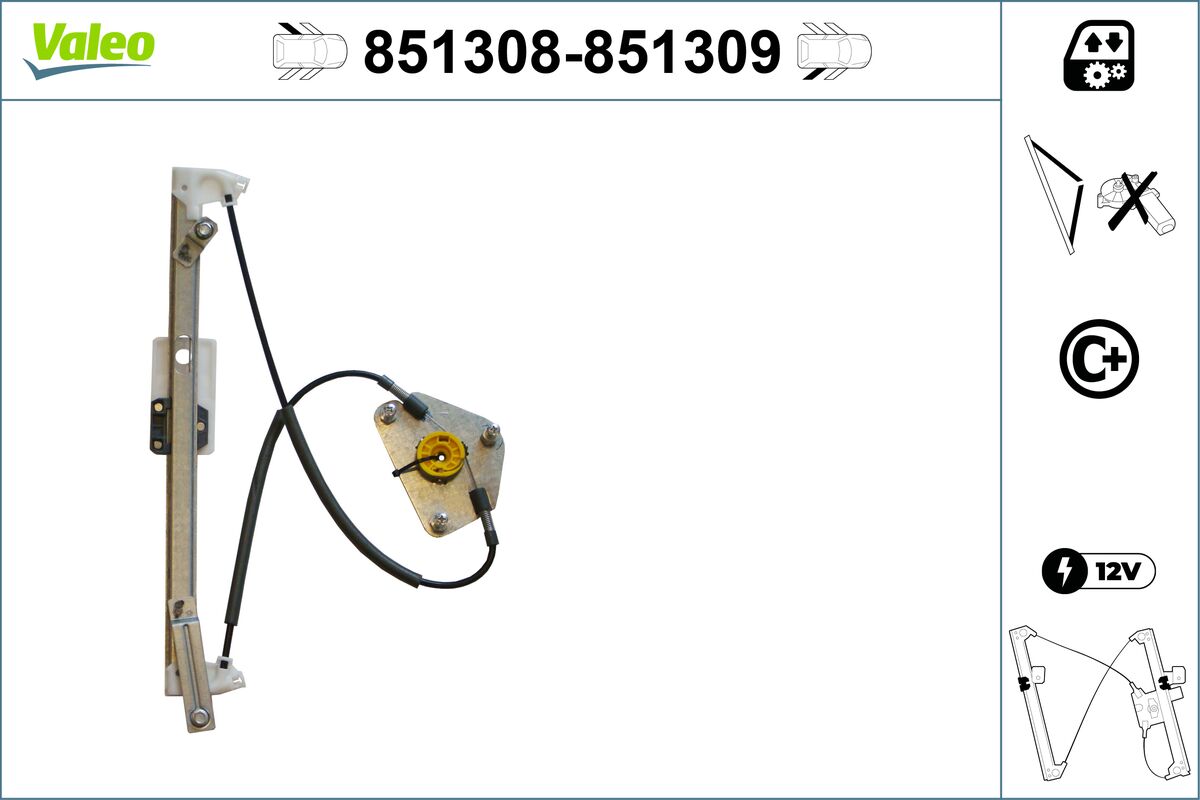 VALEO lango pakėliklis 851308