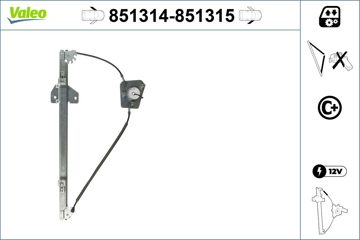VALEO Fönsterhiss 851314