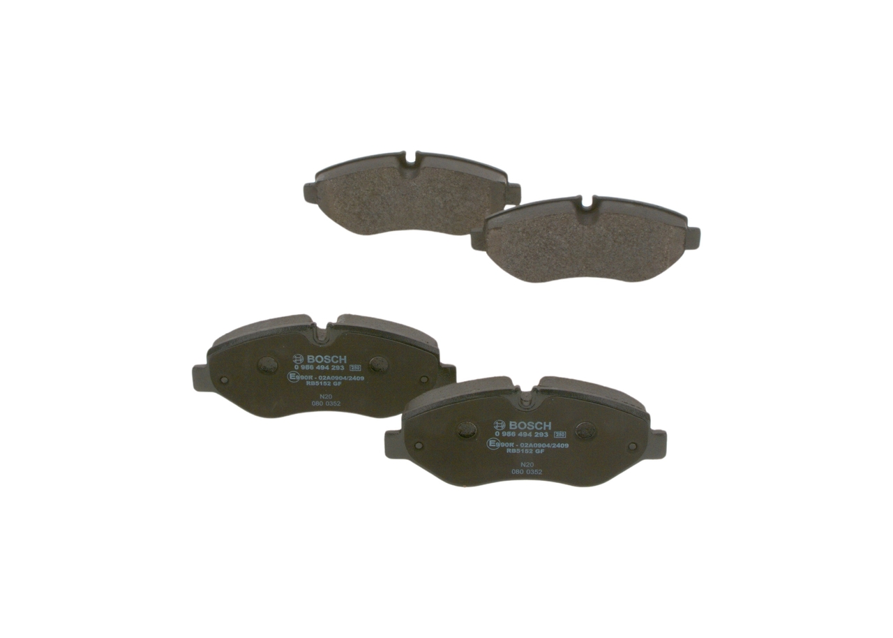 BOSCH Piduriklotside komplekt, ketaspidur 0 986 494 293