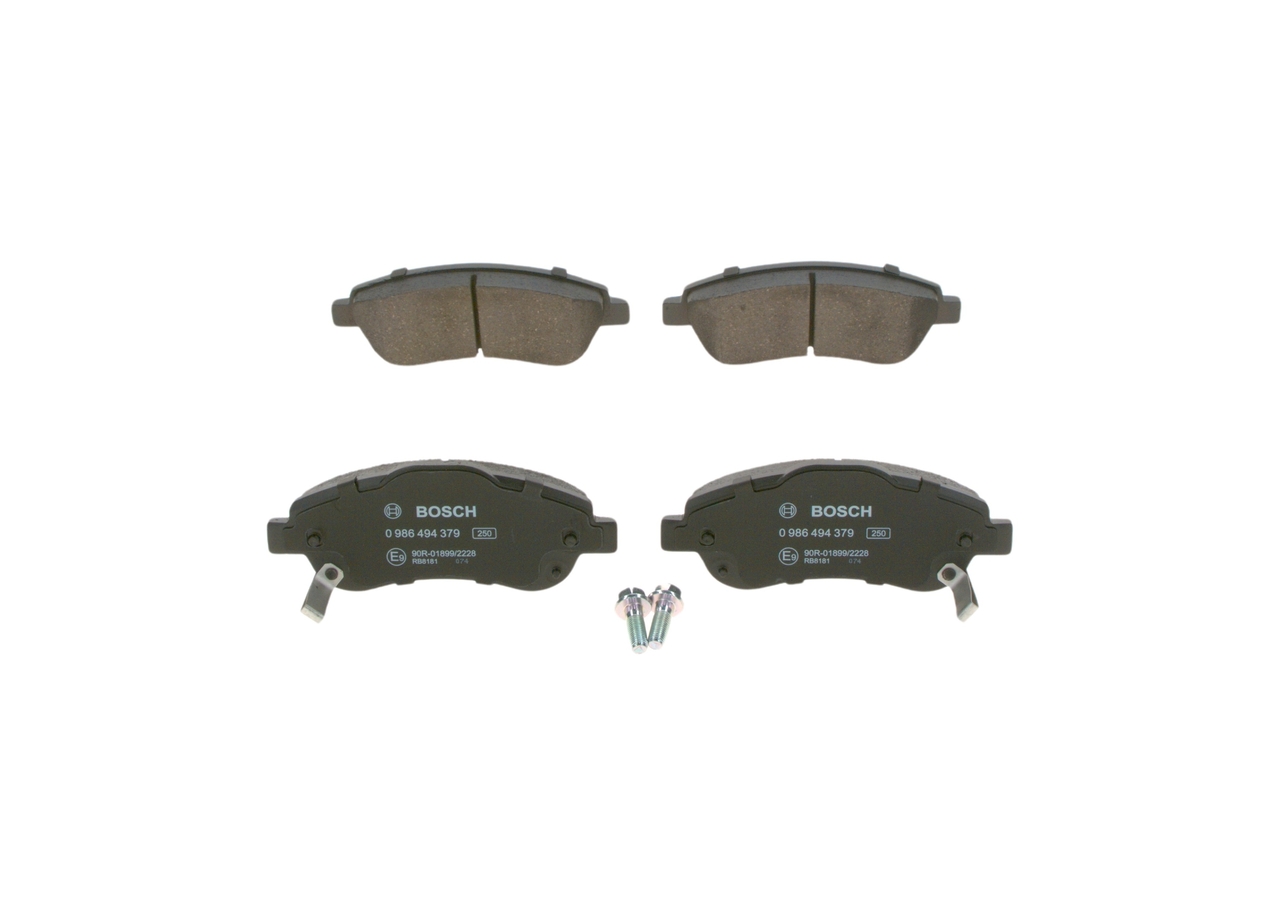 BOSCH Piduriklotside komplekt, ketaspidur 0 986 494 379