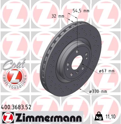 ZIMMERMANN Piduriketas 400.3683.52