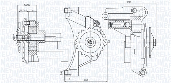 MAGNETI MARELLI alyvos siurblys 351516000014