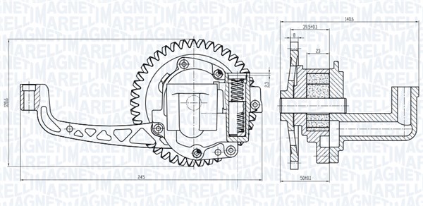 MAGNETI MARELLI alyvos siurblys 351516000015