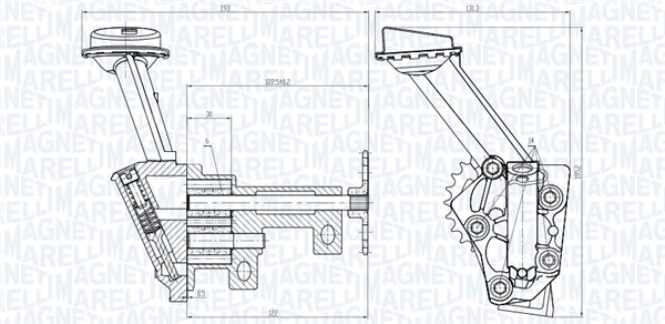 MAGNETI MARELLI Öljypumppu 351516000018