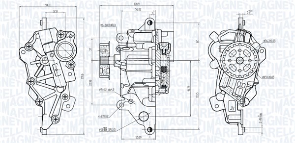 MAGNETI MARELLI Oljepump 351516000073