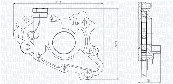 MAGNETI MARELLI Öljypumppu 351516000117