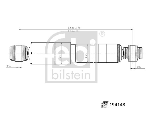 FEBI BILSTEIN amortizatorius 194148