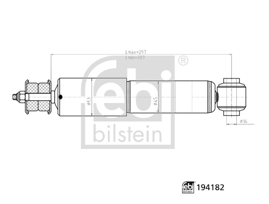 FEBI BILSTEIN amortizatorius 194182