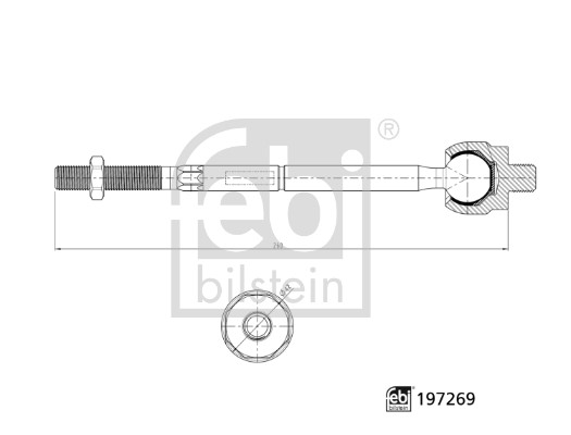 FEBI BILSTEIN Sisemine rooliots,roolivarras 197269