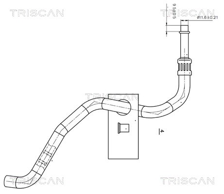 TRISCAN Hüdraulikavoolik, roolimine 8516 11002