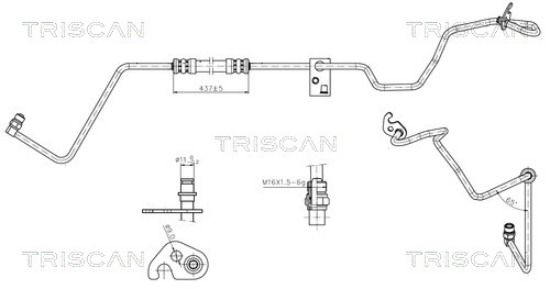 TRISCAN Hydraulikslang, styrsystem 8516 16043