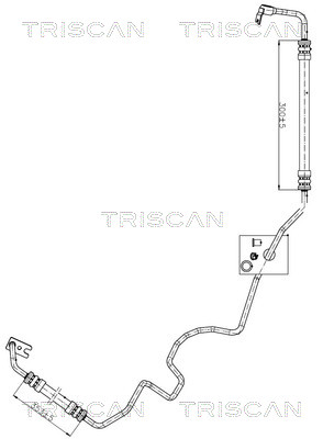 TRISCAN Hüdraulikavoolik, roolimine 8516 24001