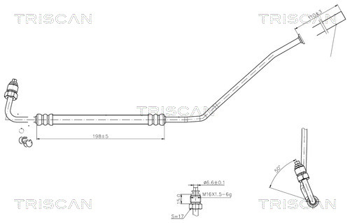 TRISCAN Hydrauliikkaletku, ohjaus 8516 29027