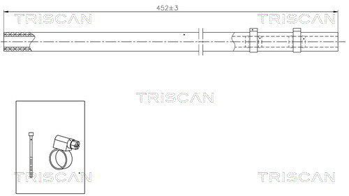 TRISCAN Hydrauliikkaletku, ohjaus 8516 29029