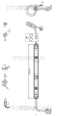 TRISCAN Hydrauliikkaletku, ohjaus 8516 29039