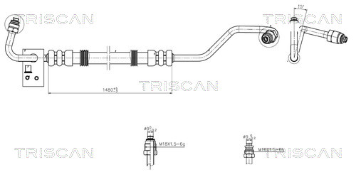 TRISCAN Hydrauliikkaletku, ohjaus 8516 29044