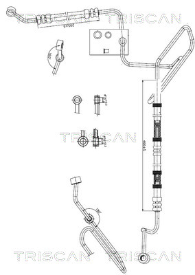 TRISCAN hidraulinė žarna, vairo sistema 8516 29045