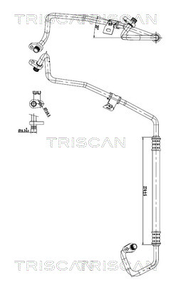TRISCAN Kõrgsurve-/madalsurvetorustik, kliimaseade 9010 28081