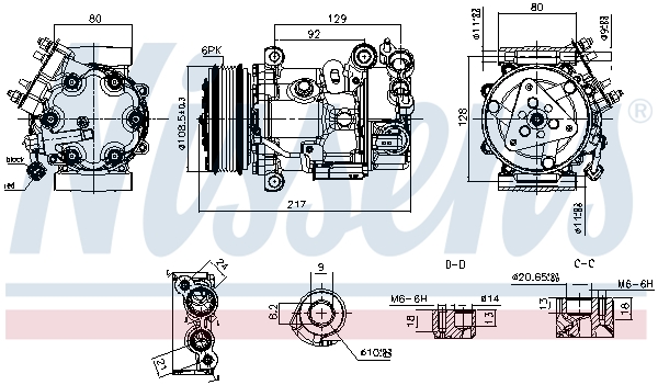 NISSENS Kompressor,kliimaseade 890979