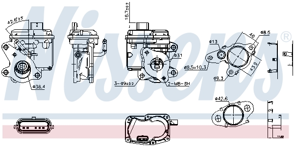 NISSENS EGR-klapp 98596