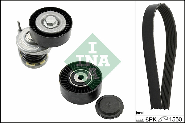 Schaeffler INA V formos rumbuotas diržas, komplektas 529 0586 10
