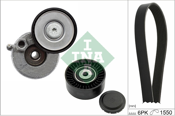 Schaeffler INA V formos rumbuotas diržas, komplektas 529 0591 10