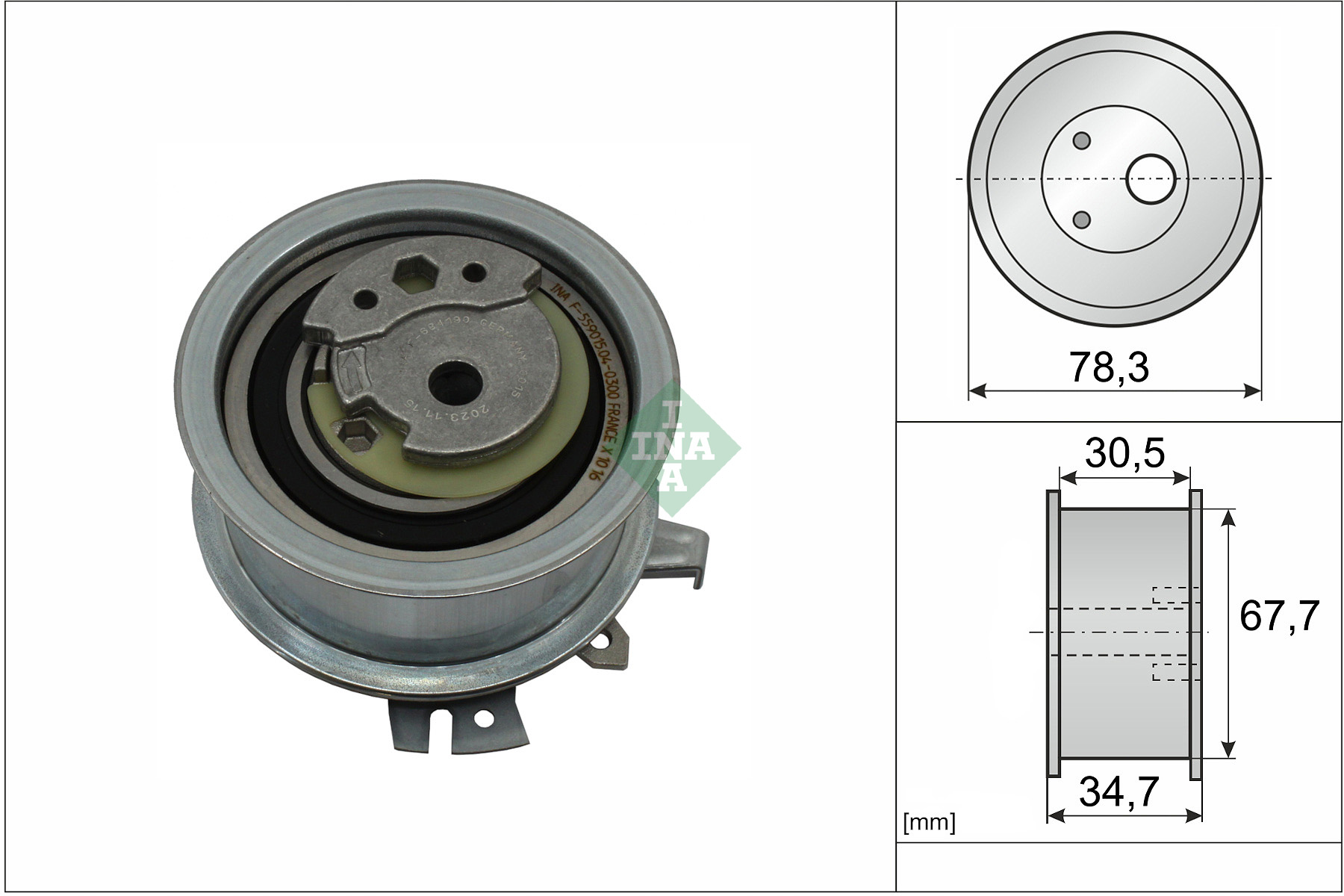 Schaeffler INA Kiristysrulla, hammashihnat 531 0565 30