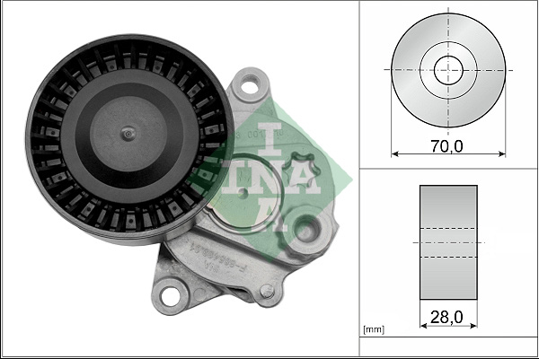 Schaeffler INA Napinacz, pasek klinowy wielorowkowy 533 0017 10
