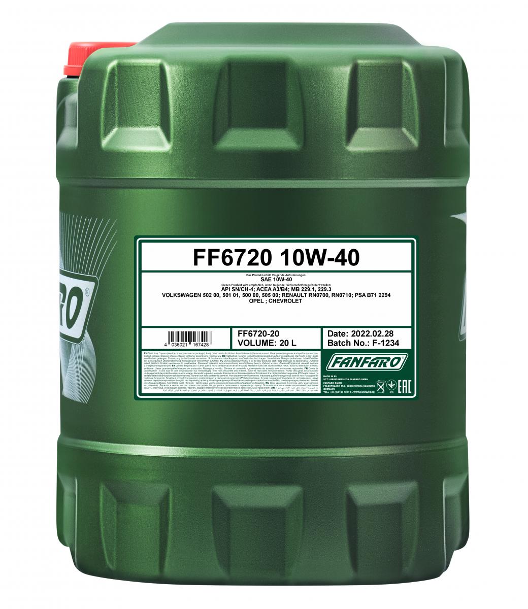 SCT - MANNOL Mootoriõli FF6720-20