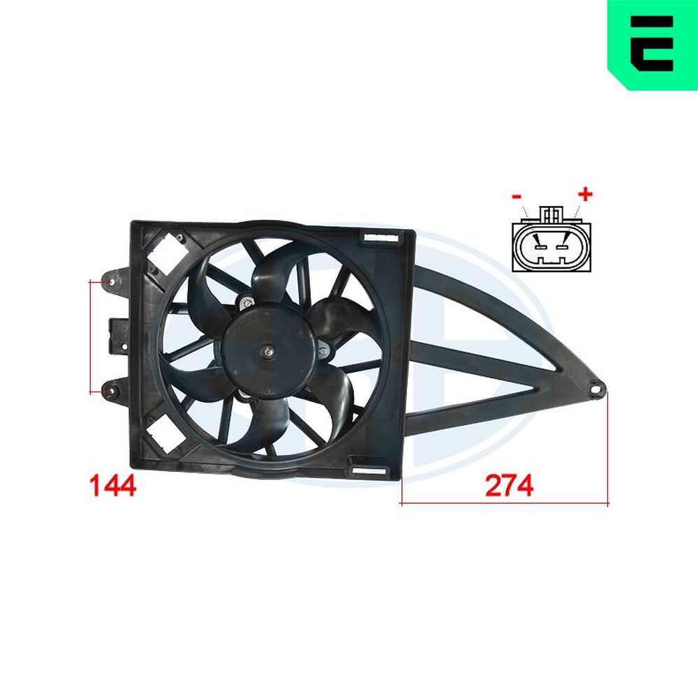 ERA Ventilaator,mootorijahutus 352003