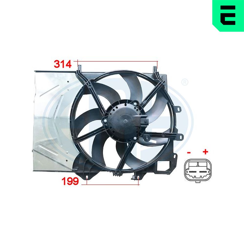 ERA Ventilaator,mootorijahutus 352043