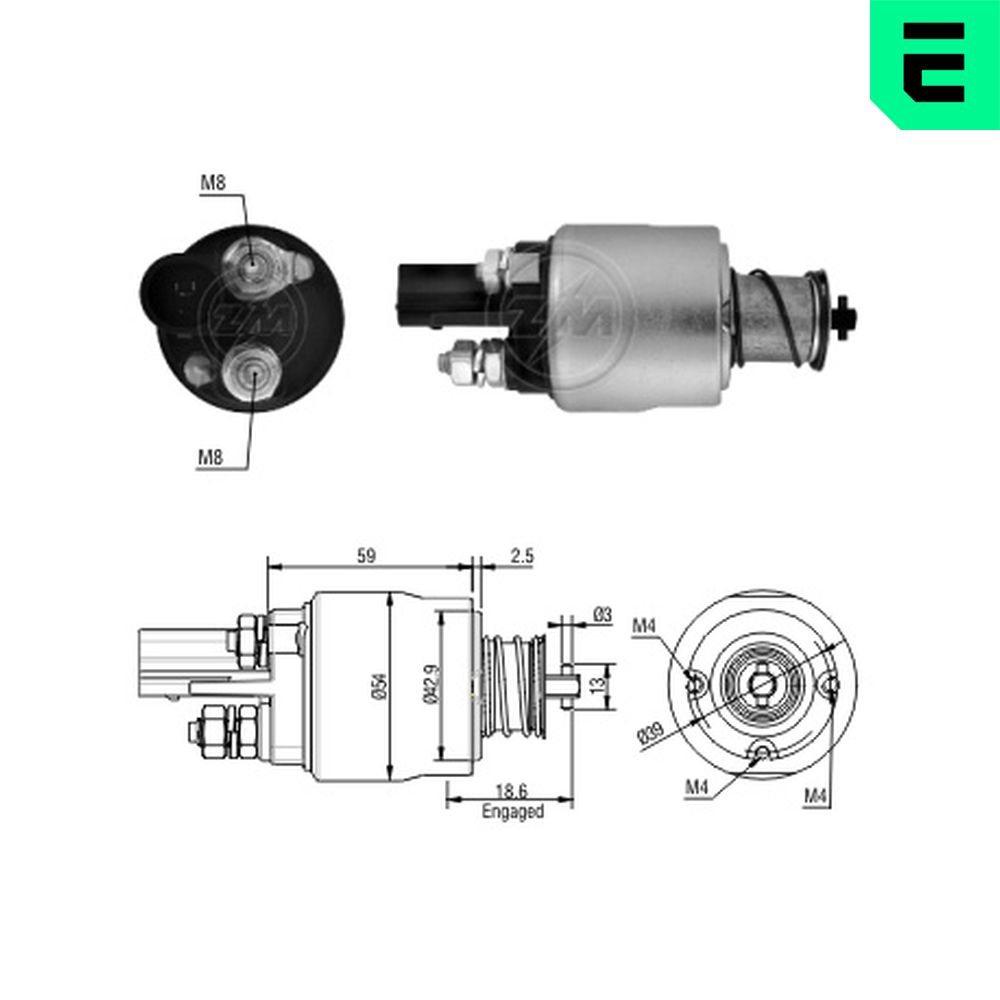 ERA Magneettikytkin, käynnistin ZM1498