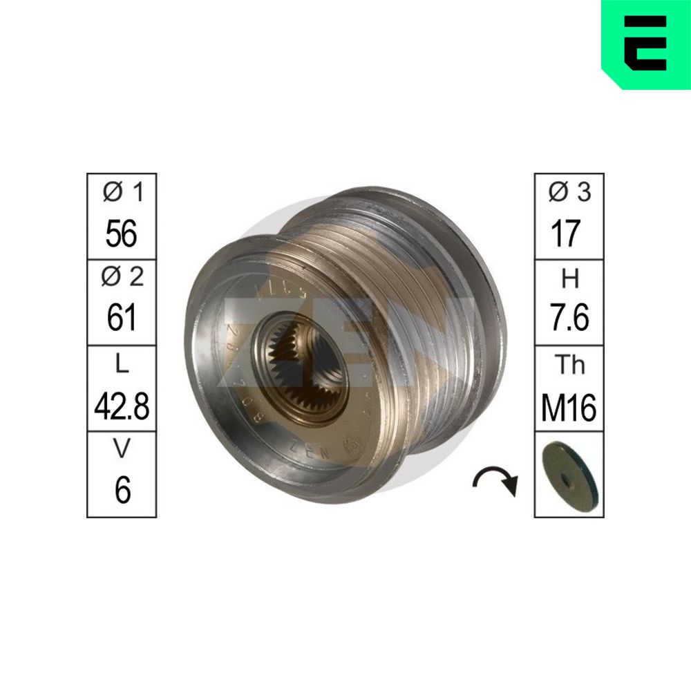 ERA Alternator - sprzęgło jednokierunkowe ZN5377