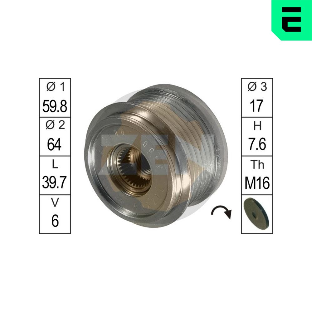 ERA Alternator - sprzęgło jednokierunkowe ZN5460