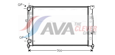 AVA QUALITY COOLING Jäähdytin,moottorin jäähdytys AI2189