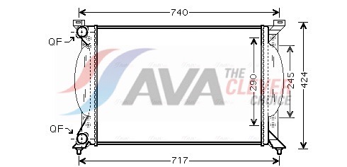AVA QUALITY COOLING Jäähdytin,moottorin jäähdytys AI2201
