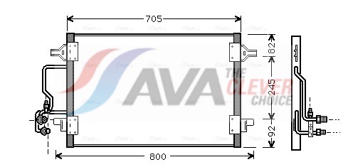 AVA QUALITY COOLING Lauhdutin, ilmastointilaite AI5175