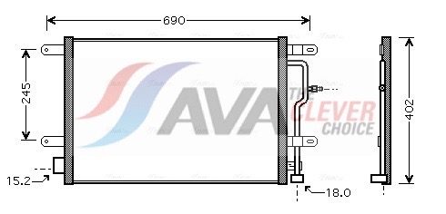 AVA QUALITY COOLING Lauhdutin, ilmastointilaite AI5199