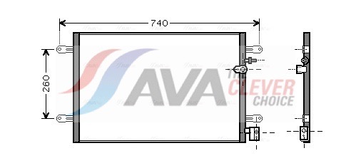 AVA QUALITY COOLING Lauhdutin, ilmastointilaite AI5237
