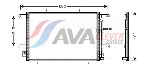 AVA QUALITY COOLING Lauhdutin, ilmastointilaite AI5239