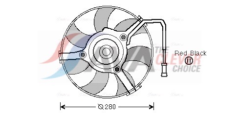 AVA QUALITY COOLING Tuuletin, moottorin jäähdytys AI7504