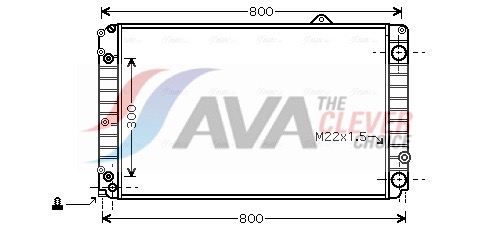 AVA QUALITY COOLING Jäähdytin,moottorin jäähdytys AIA2099